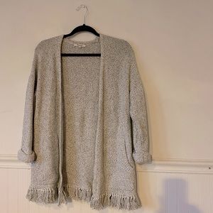 Madewell sweater jacket, extra small, Heather gray